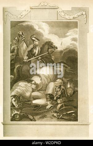 'Marshal Blucher à la bataille de Ligny, le 16 juin 1815', 1816. Créateur : Inconnu. Banque D'Images