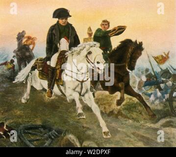 La retraite de Napoléon à Waterloo, le 18 juin 1815, (1936). Créateur : Inconnu. Banque D'Images