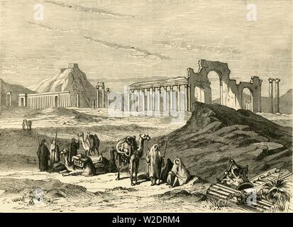 'Ruines de Palmyre', 1890. Créateur : Inconnu. Banque D'Images