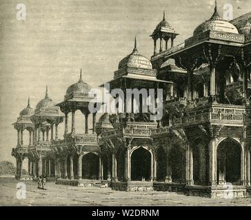 'Mausoleum d'Akbar, Secundra', 1890. Créateur : Inconnu. Banque D'Images