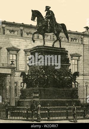 La statue "Rauch de Frédéric le Grand, Berlin', 1890. Créateur : Inconnu. Banque D'Images