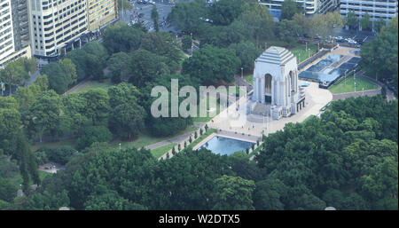 Vue aérienne de l'Anzac Memorial à Sydney, Australie. Un monument inauguré en 1934 Banque D'Images