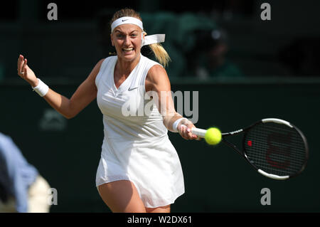 Londres, Royaume-Uni. 8 juillet, 2019. Tennis de Wimbledon, Londres, Royaume-Uni. Petra Kvitova, République tchèque, 2019 Allstar Crédit : photo library/Alamy Live News Banque D'Images