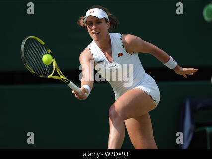 Londres, Royaume-Uni. 8 juillet, 2019. Tennis de Wimbledon, Londres, Royaume-Uni. Johanna Konta, Grande-Bretagne, 2019 Allstar Crédit : photo library/Alamy Live News Banque D'Images