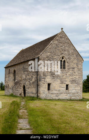 14e siècle Abbot's Fish House dans Meare Somerset - le seul bâtiment de pêche monastique en Angleterre, Banque D'Images