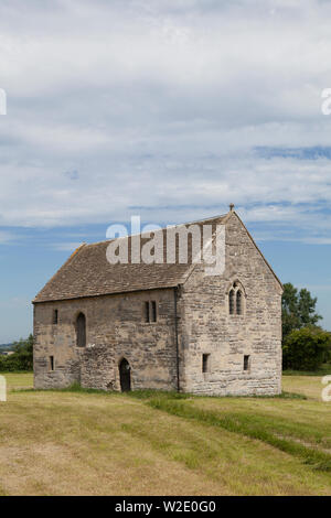 14e siècle Abbot's Fish House dans Meare Somerset - le seul bâtiment de pêche monastique en Angleterre, Banque D'Images