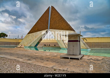 Le Portugal, Estremadura, Lisbonne, Belém,Monumento Ultramar Combatentes, Monument aux combattants d'outre-mer dédié aux soldats de l'armée portugaise Banque D'Images