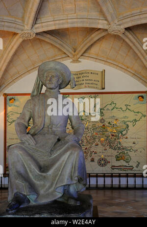 Lisbonne, Portugal - 11 juin 2008 : statue d'Henri le navigateur au musée maritime ( Museu de Marinha ) Banque D'Images