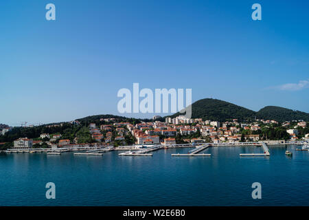 Dubrovnik à partir de la perspective de la Cruise Terminal Banque D'Images