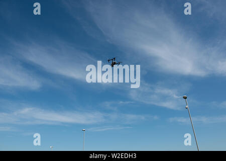 Drone en vol Banque D'Images