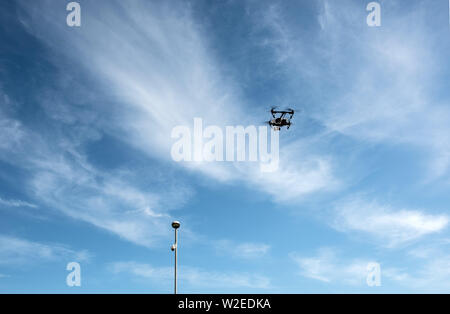 Drone en vol Banque D'Images