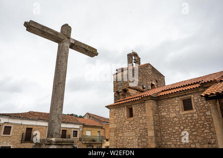 Église de l'Asunción, Valverde del Fresno, Cáceres, Extremadura, Espagne Banque D'Images