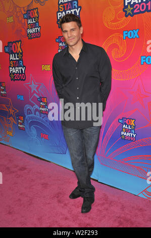 LOS ANGELES, CA. 03 août 2010 : David Boreanaz - star de 'Bones' - à la télévision Fox All Star Party à la jetée de Santa Monica. © 2010 Paul Smith / Featureflash Banque D'Images