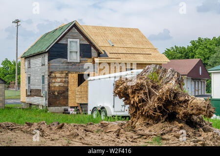 Petite ville Wisconsin scene Banque D'Images