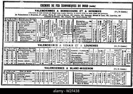 Chaix 1914 Tw CEN - Valenciennes 1. Banque D'Images