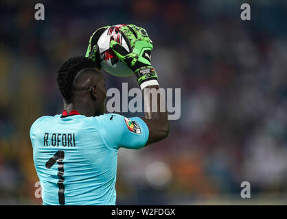 Ismailia, Égypte. 08 juillet, 2019. En France, le 8 juillet 2019 : Richard Ofori du Ghana lors de la coupe d'Afrique des Nations 2019 match entre le Ghana et la Tunisie à l'Ismaïlia Stadium à Ismaïlia, en Égypte. Ulrik Pedersen/CSM. Credit : Cal Sport Media/Alamy Live News Banque D'Images