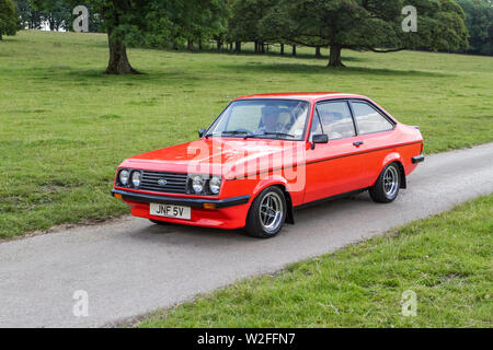 Motoring classics, historiques, vintage motors and collectibles 2019 ; Leighton Hall show transport, collection de voitures & véhicules vétéran d'antan. Banque D'Images