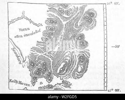 Charles Darwin - Diario del viaje en El naturalista alrededor del mundo - Tomo I (page 377) de la récolte. Banque D'Images