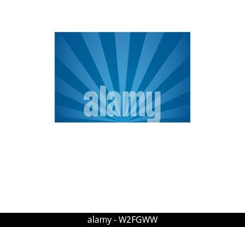 Rayons bleus abstract vector illustration lignes radiales background Illustration de Vecteur