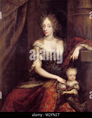 Charlotte Amalie de Prusse 1690. Banque D'Images