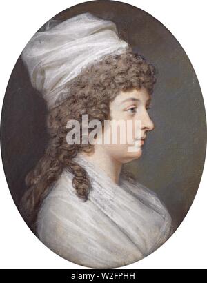 Charlotte Stuart, de la duchesse d'Albany (1753-1789) par Hugh Douglas Hamilton. Banque D'Images