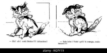 CHAT 2 - Le Journal amusant 13 janvier 1912 (2). Banque D'Images