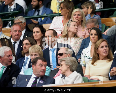 Londres, Royaume-Uni. 08 juillet, 2019. Londres, ANGLETERRE - 08 juillet : Atmosphère assiste à la septième journée du championnat de tennis de Wimbledon à l'All England Lawn Tennis et croquet Club le 08 juillet 2019, à Londres, en Angleterre. Personnes : Atmosphère tempêtes Crédit : Media Group/Alamy Live News Banque D'Images