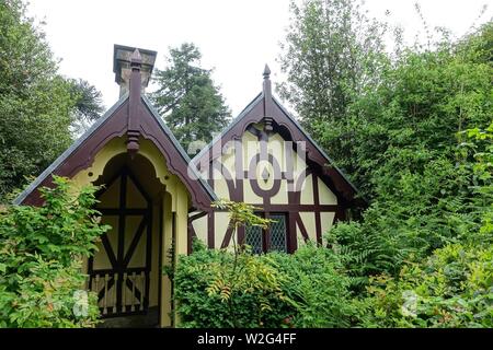 Cheshire Cottage - Biddulph Grange Jardin - Staffordshire, Angleterre - Banque D'Images