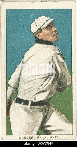 Chef de Bender, Philadelphie athlétisme, baseball card portrait Banque D'Images