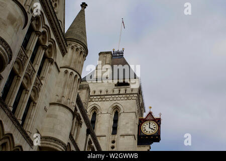 Royal Courts of Justice, Strand, City of Westminster, London, Angleterre. Banque D'Images