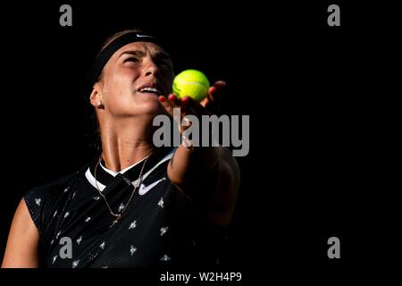 Sebalenka Aryna jouer au tennis à Eastbourne 2019 International Nature Valley Banque D'Images