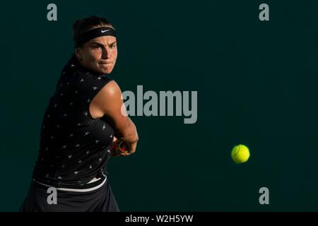 Sebalenka Aryna jouer au tennis à Eastbourne 2019 International Nature Valley Banque D'Images