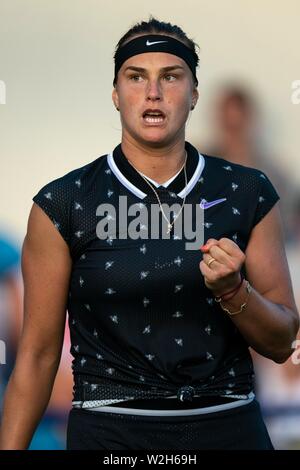 Sebalenka Aryna jouer au tennis à Eastbourne 2019 International Nature Valley Banque D'Images