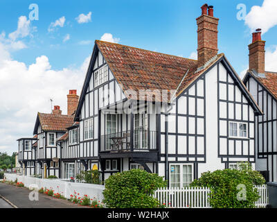 Maisons à ossature bois les dunes en Angleterre Suffolk Aldeburgh Banque D'Images