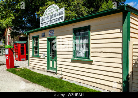 L'ancien bâtiment de poste dans le village de Cardrona, (près de Wanaka), Île du Sud, Nouvelle-Zélande Banque D'Images