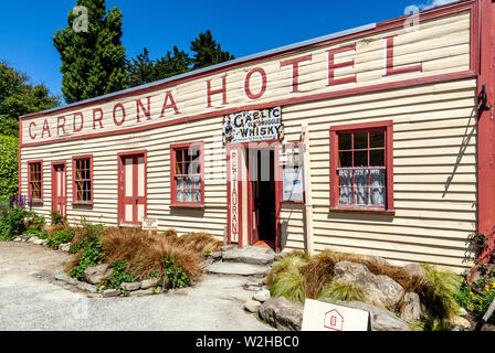 L'emblématique Cardrona Hotel dans le village de Cardrona, (près de Wanaka), Île du Sud, Nouvelle-Zélande Banque D'Images