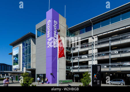 Plusieurs étages, l'Aéroport de Christchurch, Nouvelle-Zélande, île du Sud Banque D'Images