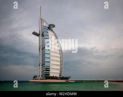 Jumeirah Burj Al Arab 7 étoiles de luxe à Dubaï, Émirats Arabes Unis Banque D'Images