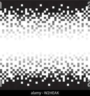 Gradient gris des pixels modèle homogène. Résumé fond mosaïque pixel, Vector illustration pour site web, Affiches, cartes. Illustration de Vecteur