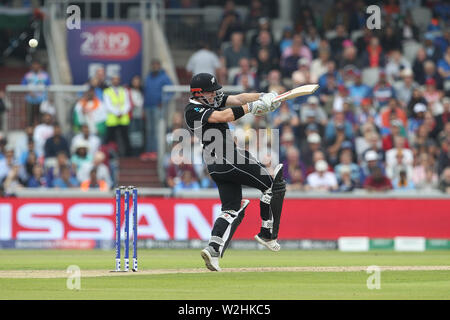 Manchester, UK. 09 juillet 2019. Match entre l'Inde et la Nouvelle-Zélande à Old Trafford, Manchester Le mardi 9 juillet 2019. (Crédit : Mark Fletcher | MI News) Credit : MI News & Sport /Alamy Live News Banque D'Images