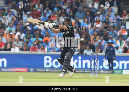 Manchester, UK. 09 juillet 2019. Match entre l'Inde et la Nouvelle-Zélande à Old Trafford, Manchester Le mardi 9 juillet 2019. (Crédit : Mark Fletcher | MI News) Credit : MI News & Sport /Alamy Live News Banque D'Images