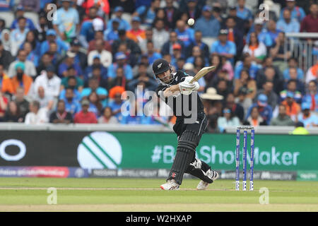 Manchester, UK. 09 juillet 2019. Match entre l'Inde et la Nouvelle-Zélande à Old Trafford, Manchester Le mardi 9 juillet 2019. (Crédit : Mark Fletcher | MI News) Credit : MI News & Sport /Alamy Live News Banque D'Images