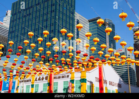 Les célébrations du Nouvel An chinois, China Town, Singapour Banque D'Images