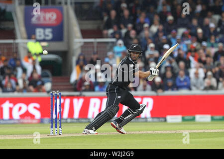 Manchester, UK. 09 juillet 2019. Match entre l'Inde et la Nouvelle-Zélande à Old Trafford, Manchester Le mardi 9 juillet 2019. (Crédit : Mark Fletcher | MI News) Credit : MI News & Sport /Alamy Live News Banque D'Images