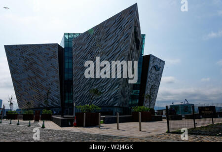 Belfast Titanic Museum et centre des visiteurs, la ville de Belfast, Irlande du Nord Banque D'Images
