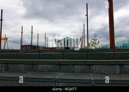 Belfast Titanic Museum et centre des visiteurs, la ville de Belfast, Irlande du Nord Banque D'Images