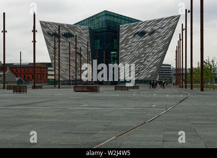 Belfast Titanic Museum et centre des visiteurs, la ville de Belfast, Irlande du Nord Banque D'Images