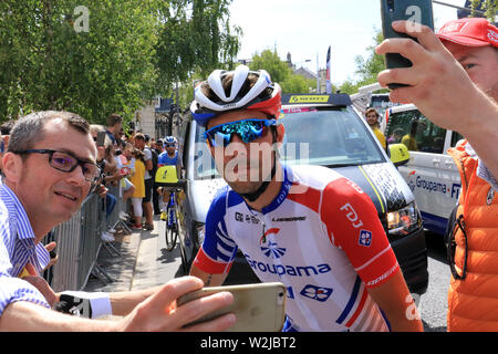 Thibaut Pinot, le team Groupama FDJ. Banque D'Images