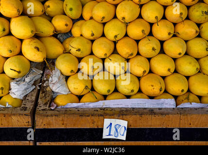 Bangkok, Thaïlande - 13 janvier 2019 : la mangue fruits exposés à la vente sur Sukhumvit Soi 55 Bangkok ( ) Banque D'Images