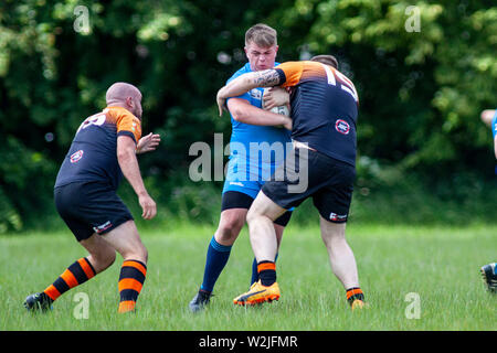 Torfaen Tigers v Toutes les médailles à Pontypool RFC United dans le sud de RFL Conférence sur le 18 mai 2019. Lewis Mitchell/AGRL Banque D'Images